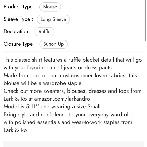 Lark & Ro Romantic Blouse - Picture 4 of 9